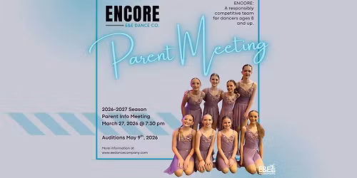 Encore Parent Info Meeting