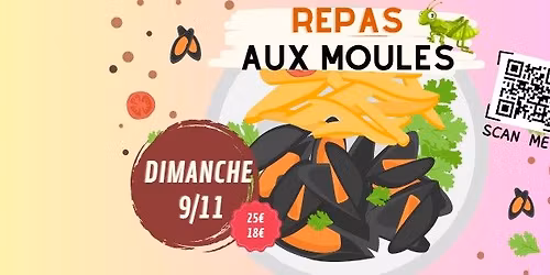 Repas aux moules des Criquets! \ud83c\udf5f