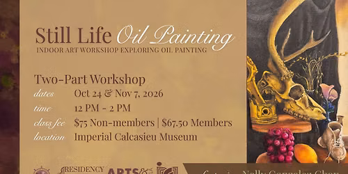 Still Life Oil Painting Workshop