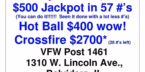 VFW Sunday Bingo