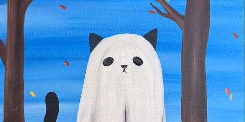 Ghost Cat - Halloween Paint & Sip at Claim 52!