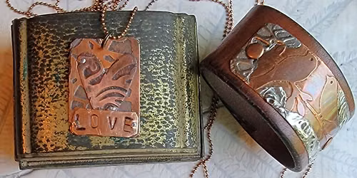 Copper Etched Garden Markers and Jewelry