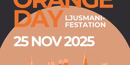 Orange Day Ljusmanifestation 