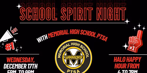 School Spirit Night - Memorial High School PTSA