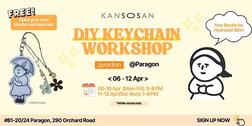 DIY Moriko-san Keychain Workshop with Kansosan [Paragon]