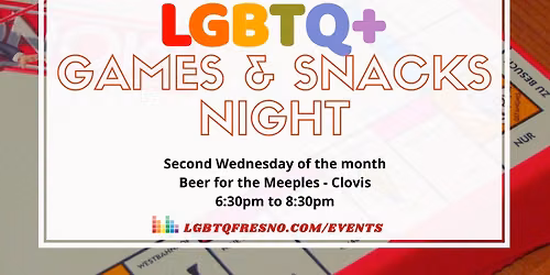 LGBTQ+ Games & Snacks Night