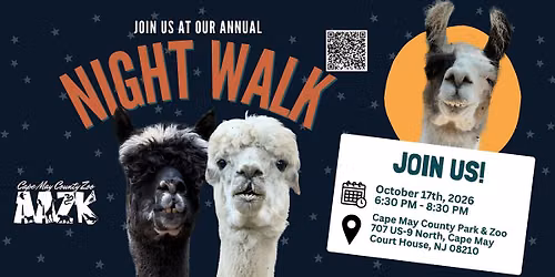 Night Walk at the Zoo 2026: Saturday 10\/17\/2026