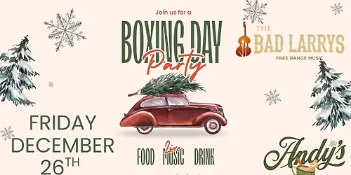 Boxing Day Party with The Bad Larry's