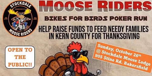 Poker Run to help feed families for Thanksgiving