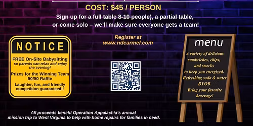 Operation Appalachia Trivia Night