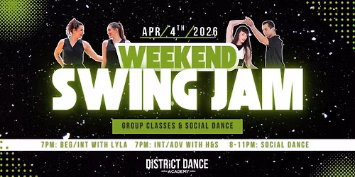 Weekend Swing Jam at District Dance Academy