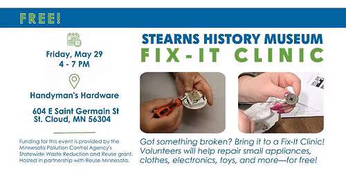 Stearns History Museum Fix-It Clinic