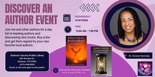 Discover an Author Event