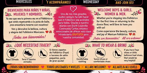 Free 6 Week series of Ballet Folkl\u00f3rico ArteMex