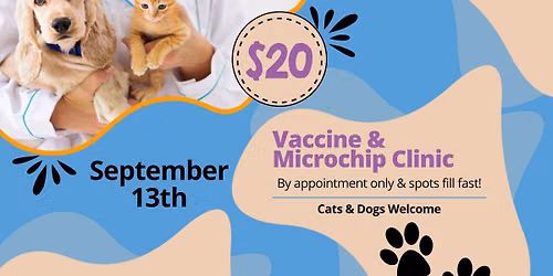 Low-Cost Vaccine and Microchip Clinic