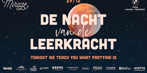 SOLD OUT Nacht van de Leerkracht