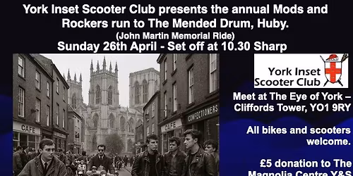 York Inset Scooter Club: Mods and Rockers Run