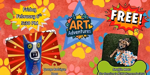 K-5 Art Adventures: George Rodrigue Dogs & Snuffle Mats