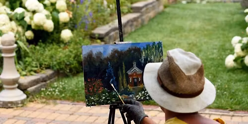 DeFries Calendar Garden Evening Paint Out