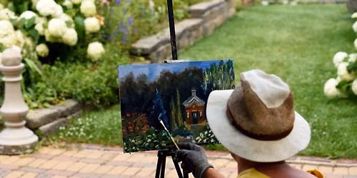 DeFries Calendar Garden Evening Paint Out