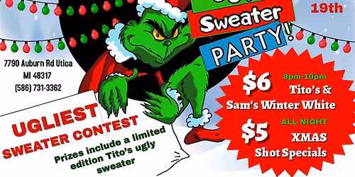 Tito\u2019s Ugly Xmas Sweater Party