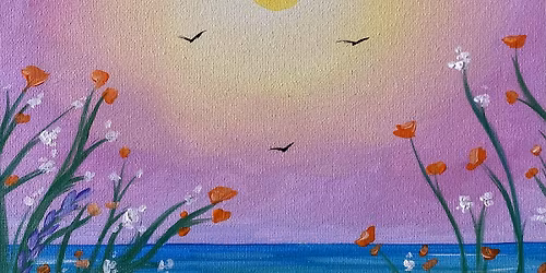 Coastal blooms paint and sip in San Clemente!