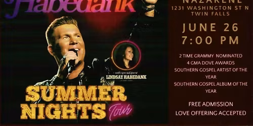JOSEPH HABEDANK SUMMER NIGHTS TOUR CONCERT
