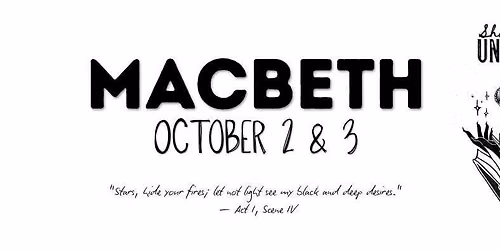 SHAKESPEARE UNTAMED- "Macbeth"