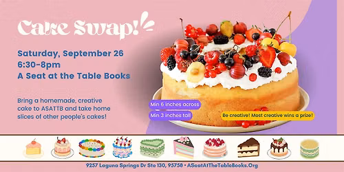 Community Cake Swap at the Bookstore!