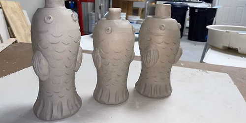 Fish bottle painting