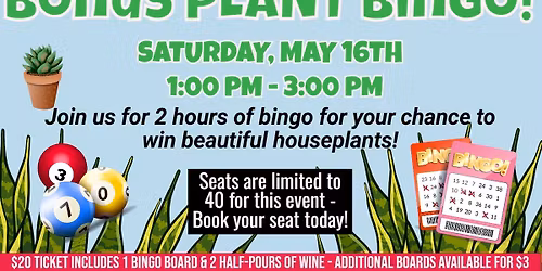 BONUS PLANT BINGO