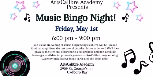 ArtsCalibre Academy Music Bingo Night