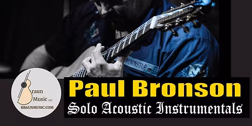 Live Music! Paul Bronson at Public Brewing - Kenosha, WI - Friday, November 21st