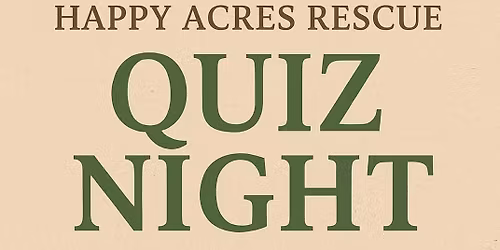 Happy Acres Quiz Night