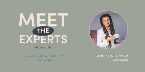 Meet the Experts: Digital Marketing 121s with Francesca Farrow