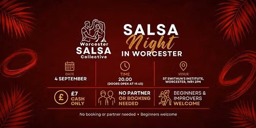 Beginner-Friendly Salsa Night in Worcester \ud83d\udc83 Lesson + Social Dancing