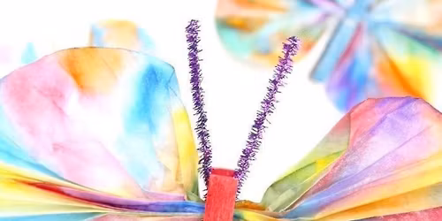 Coffee Filter Butterfly Messy Playdate 