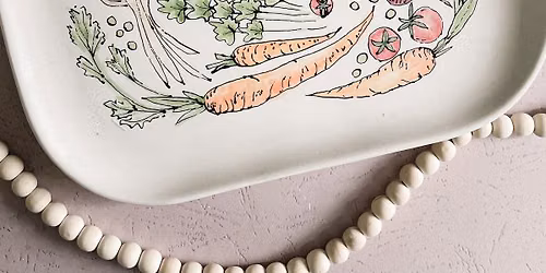 07\/24 Pottery Painting: Summertime Vegetable Platter
