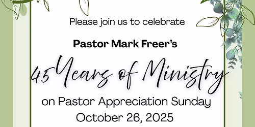 45 Years in Ministry Celebration