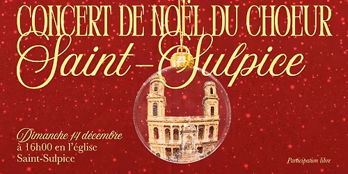 Concert de No\u00ebl du ch\u0153ur Saint-Sulpice