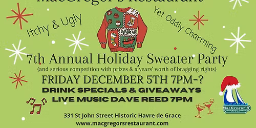 Ugly Sweater Party with Dave Reed