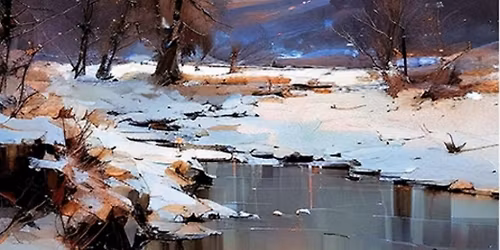 Élményfestés Felnőtteknek Salgótarjánban - Téli Táj