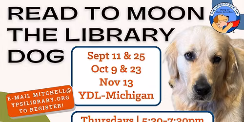 Read to Moon the Library Dog
