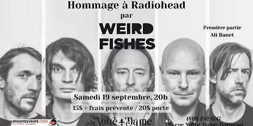 Hommage a Radiohead par Weird Fishes