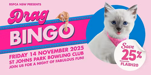 RSPCA NSW Presents: Drag Bingo!