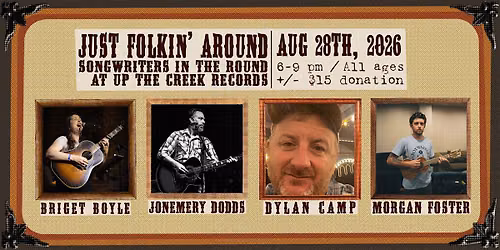 Just Folkin' Around: An Evening of Song and Stories at Up The Creek Records