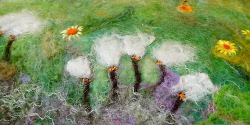 2 x day Retreat Wet Felted Painting "Enchanted Woodland" 