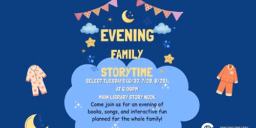 Evening Family Storytime @ Main