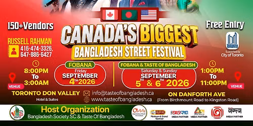 TASTE OF BANGLADESH & 40th FOBANA Convention 2026