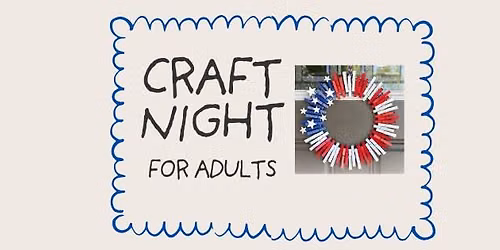 Adult Craft Night- clothespin wreath